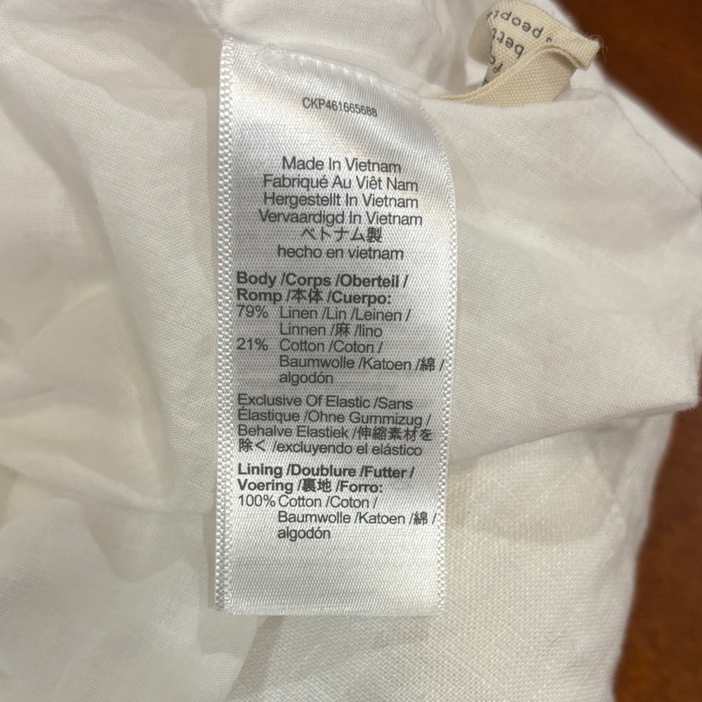 Madewell Linen-Cotton Cami Button-Front Midi Dress - Like New - Picture 12 of 15
